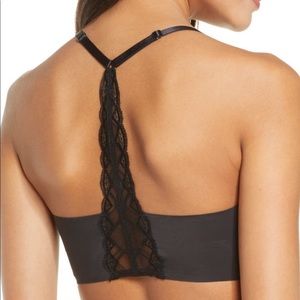 True & Co true body triangle lace racerback bralette